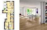 Зарубежная недвижимость Германия -4-х комнатная квартира с террасой 