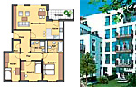Зарубежная недвижимость Германия -4-х комнатная квартира с террасой