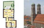 Зарубежная недвижимость Германия -3-х комнатная квартира с террасой и садом
